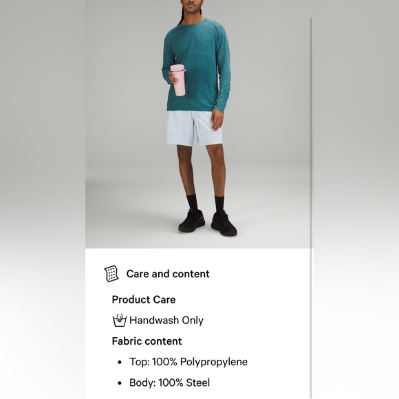 NWT Lululemon Back To Life Tumbler 24oz Teal Blue Color - Picture 5 of 11